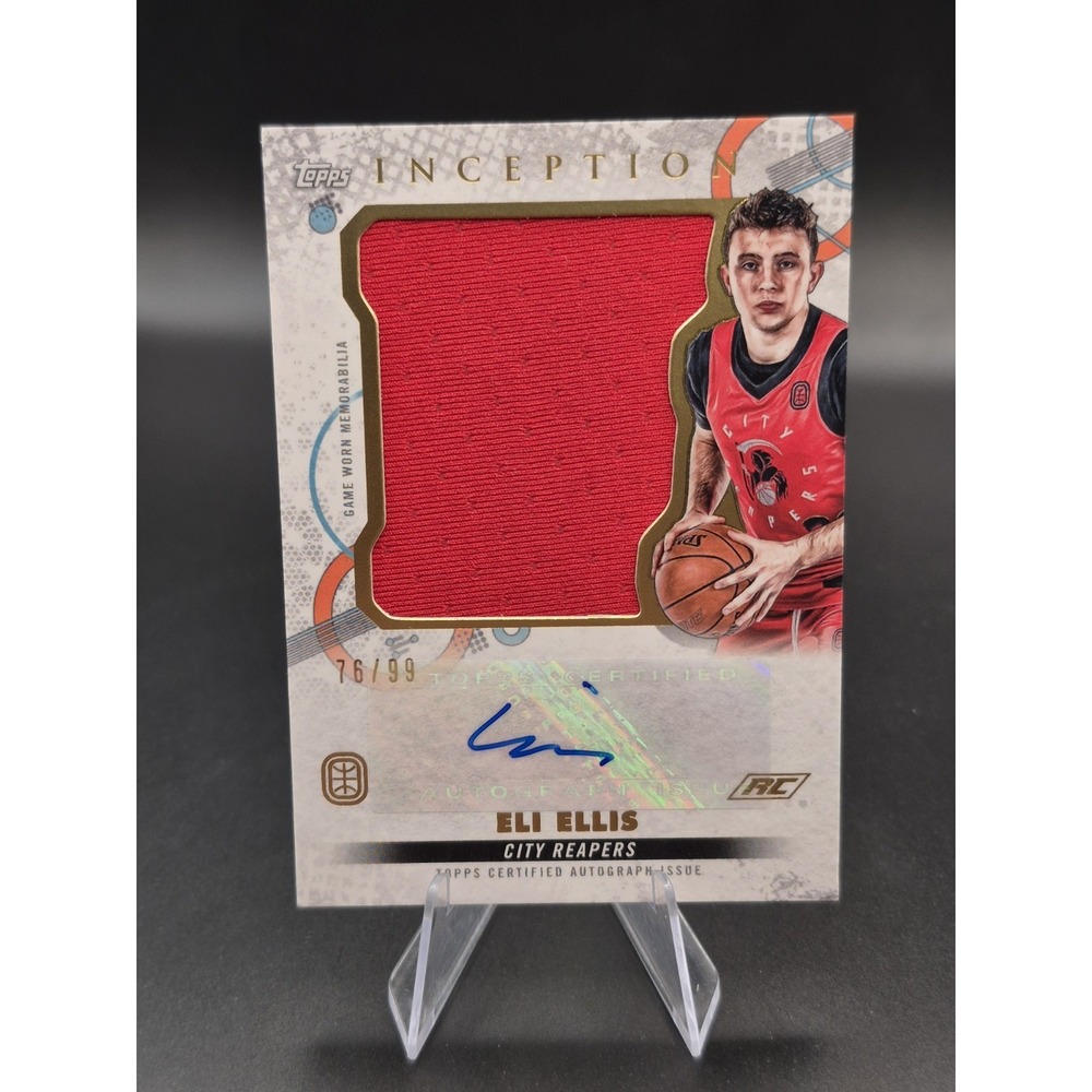 2022 Topps Inception OTE Eli Ellis #AIRC-EE2 Autograph Jumbo Relic White /99 RC